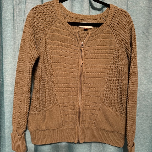 Sonoma Zip Up sweater - Olive Green - Size Medium - Picture 2 of 2